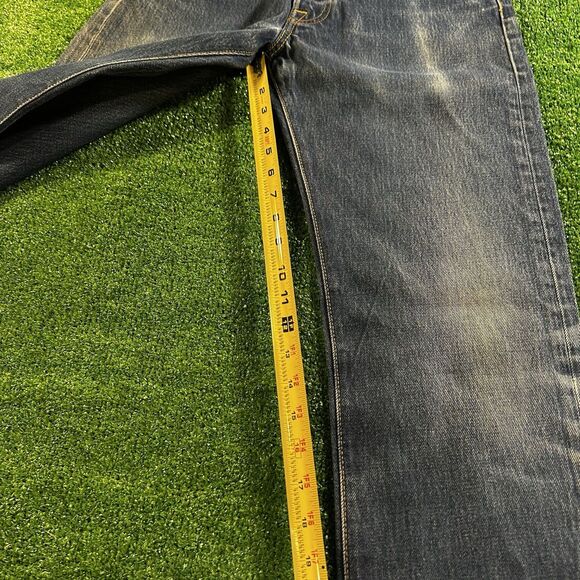 Levi’s 501 Button Fly Men’s Blue Jeans Size 31x34 - Picture 11 of 16